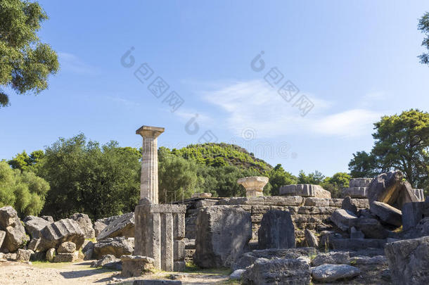 古代宙斯神庙遗址，奥林匹亚考古遗址