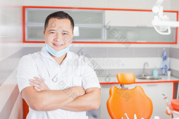 亚洲的照顾诊所自信的牙科
