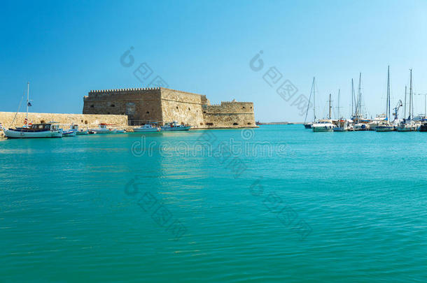 克里特岛赫拉克利翁港和要塞