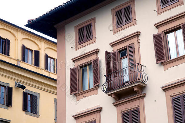 佛罗伦萨有窗户的建筑