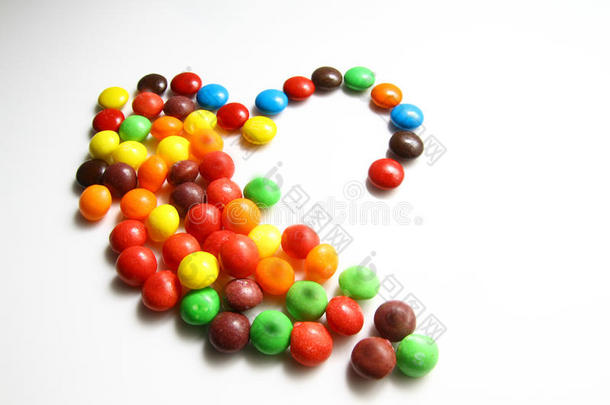 五颜六色的糖果或糖果