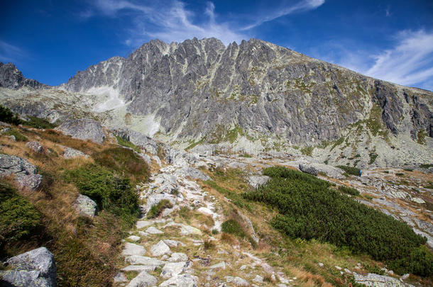 格拉科夫斯基高峰在高塔特拉，斯洛伐克