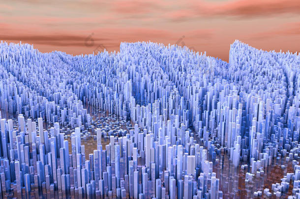 未来的城市，摩天大楼，科幻小说
