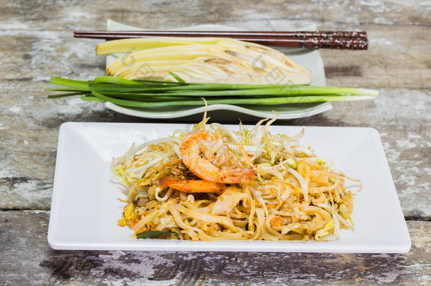 泰国食品垫是泰国虾的风格
