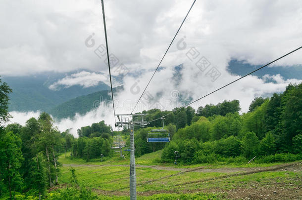 拉椅。 滑雪胜地罗莎·库托，索契