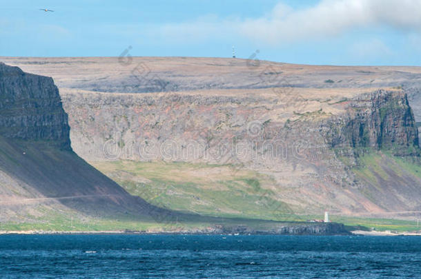 海岸海岸线峡湾冰岛冰岛语