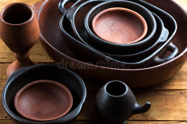粘土陶瓷陶器，陶器背景