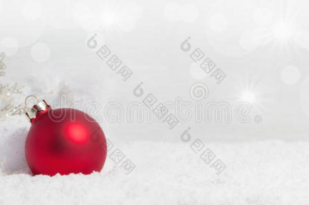 圣诞背景与雪晶