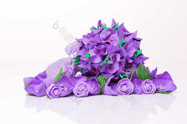 花束人造紫色花