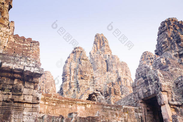 吴哥建筑群中的巴音寺，西姆，柬埔寨