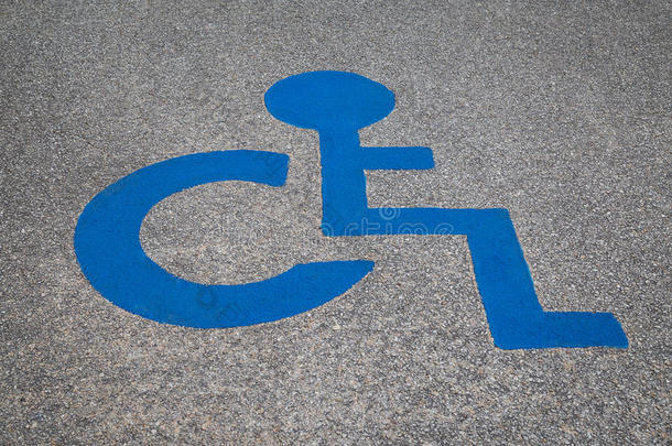 残疾人停车位标志