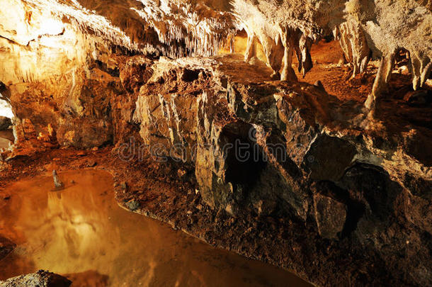 <strong>巴尔卡卡</strong>洞穴在莫拉夫斯基克拉斯，莫拉维亚喀斯特