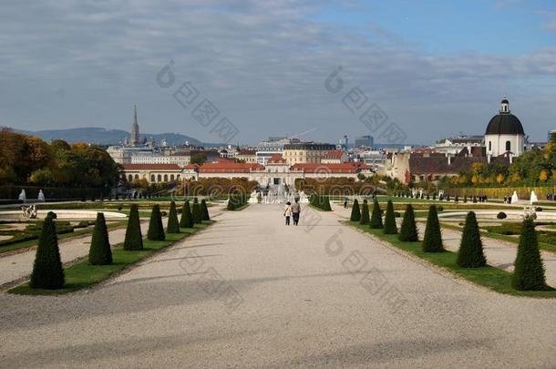 维也纳贝尔维迪尔宫殿花园