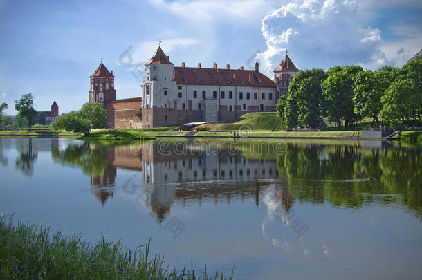 欧洲，白俄罗斯，历史：米尔城堡建筑群。
