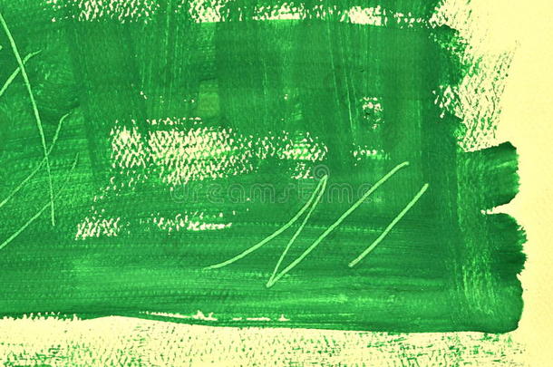 手绘多层绿色背景与划痕
