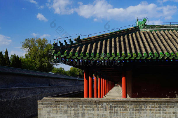 古代的建筑学北京蓝天禁食的