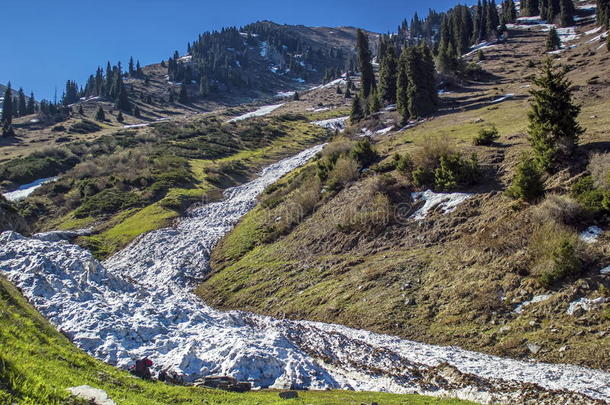 阿拉图阿拉木图雪崩峡谷条件