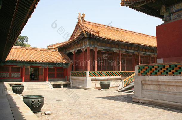 庭院和亭子-紫禁城-北京-中国