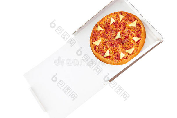 开纸盒披萨