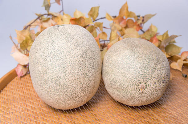 新鲜成熟的有机哈密瓜