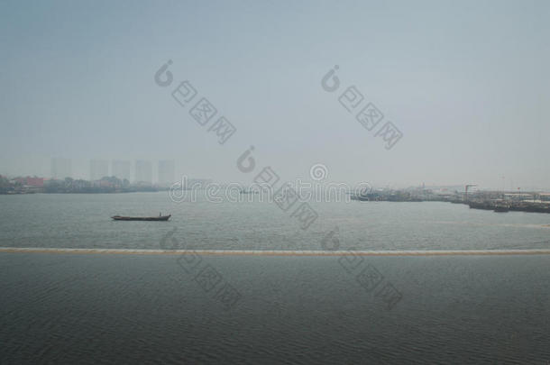 亚洲的海滩北戴河北京蓝色