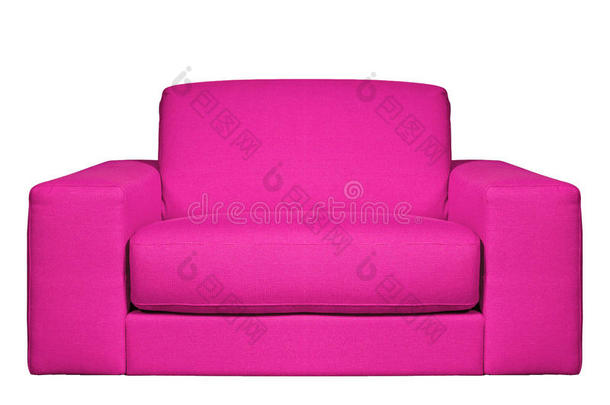 粉红色扶手椅