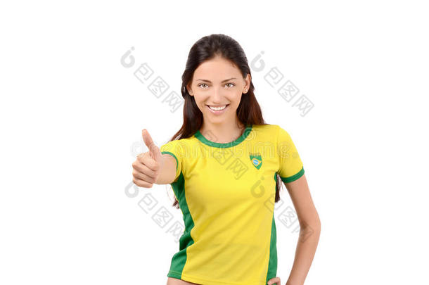 为巴西竖起大拇指。