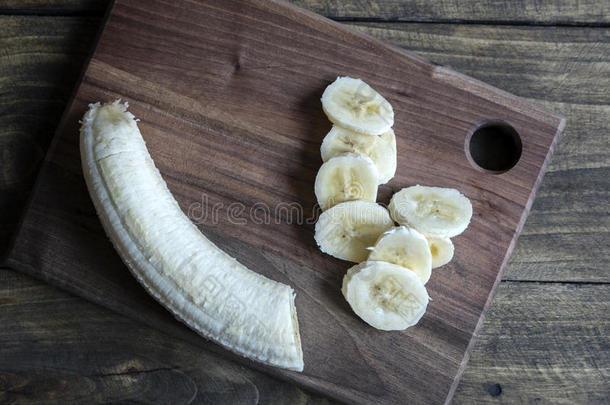 香蕉板切割食物水果
