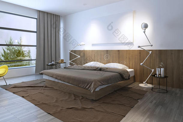 公寓建筑学床床上用品卧室