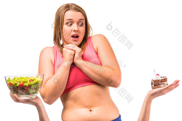 胖女人节食