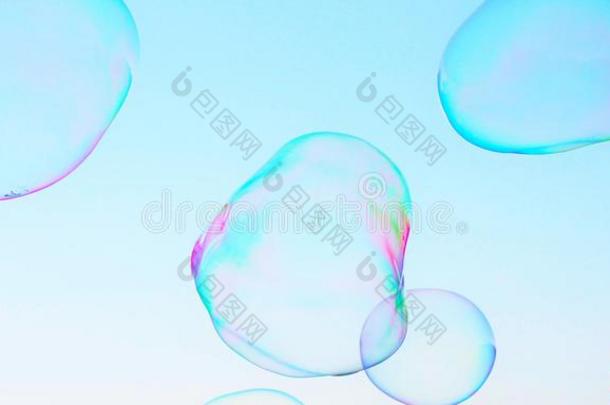 气泡，气泡，背景，复制空间，抽象特写肥皂泡背景现代简单抽象设计与合作空间