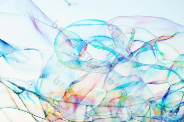 气泡，气泡，背景，复制空间，抽象特写肥皂泡背景现代简单抽象设计与合作空间