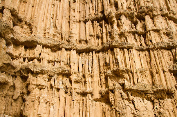 泰国大峡谷的粘土层。