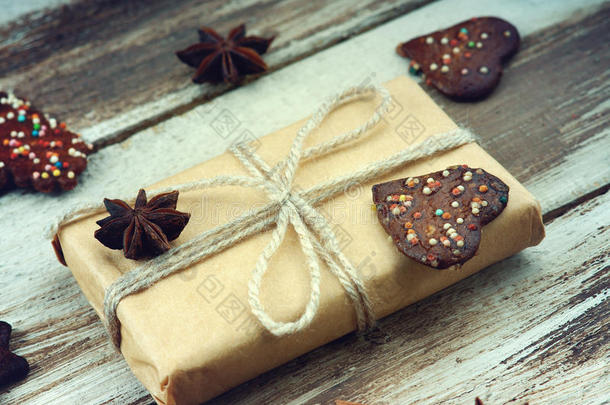 圣诞礼盒，饼干和八角