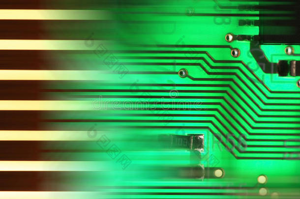 绿色微电子计算机芯片