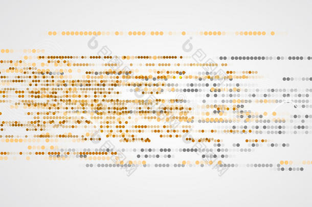 抽象的技术背景。 未来主义技术接口。 具有多种几何形状的矢量插图。