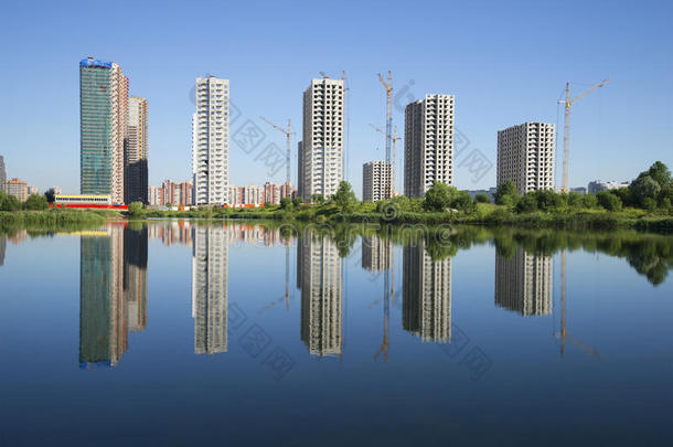 在库普奇诺建造一个新的住宅小区。 圣彼得堡