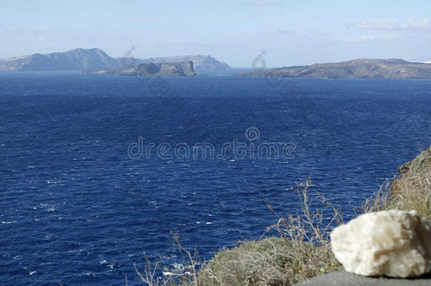 爱琴海火山口云陨石坑欧洲