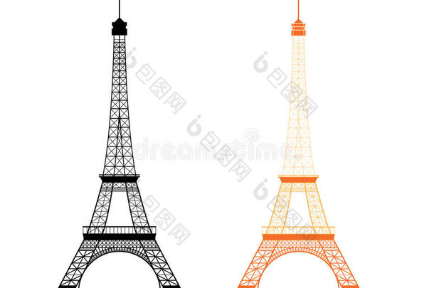 埃菲尔铁塔-法国巴黎著名的纪念碑