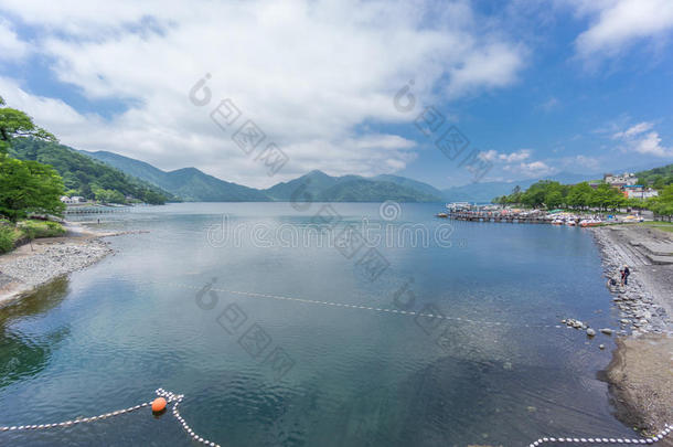 亚洲日本湖风景山