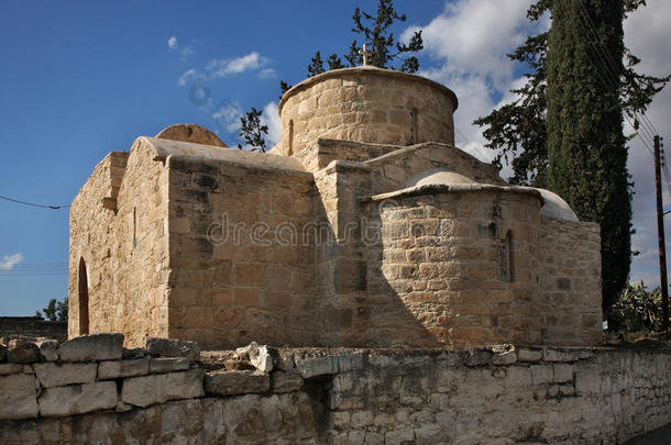 利马索尔附近科洛西的阿吉奥斯·埃夫斯塔蒂奥斯教堂。塞浦路斯
