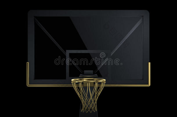 黑色和金色篮球<strong>背板</strong>