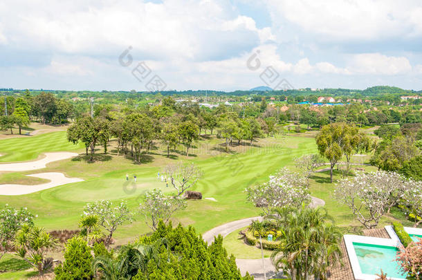 高尔夫球场景观