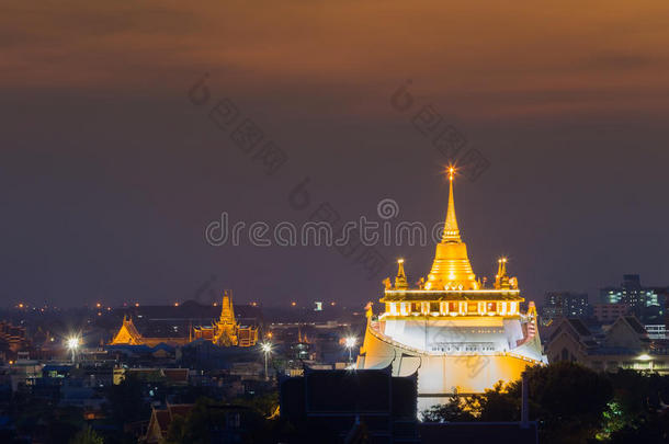 金山寺是泰国曼谷最著名的旅游地标
