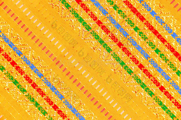 彩色泰国丝绸手工纺织品