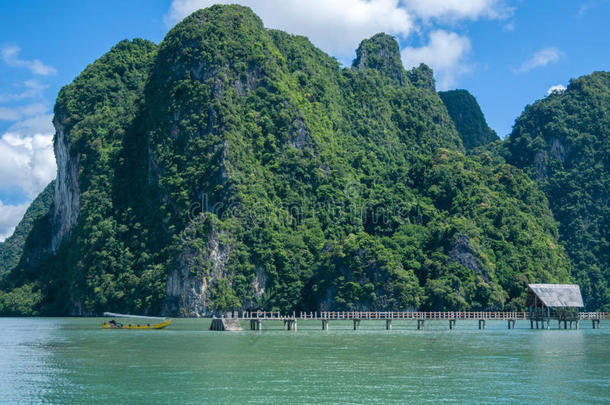 和安达曼亚洲背景海湾