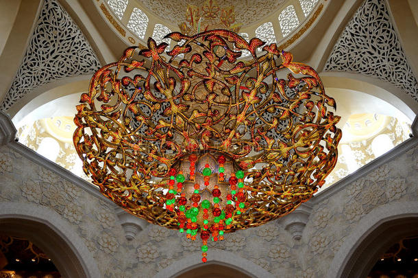 清真寺的水晶吊灯