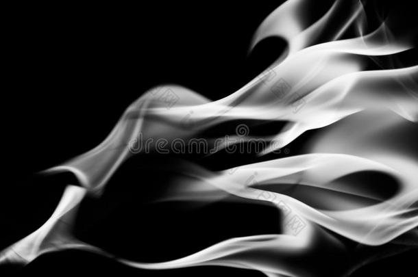 火抽象，黑白色调
