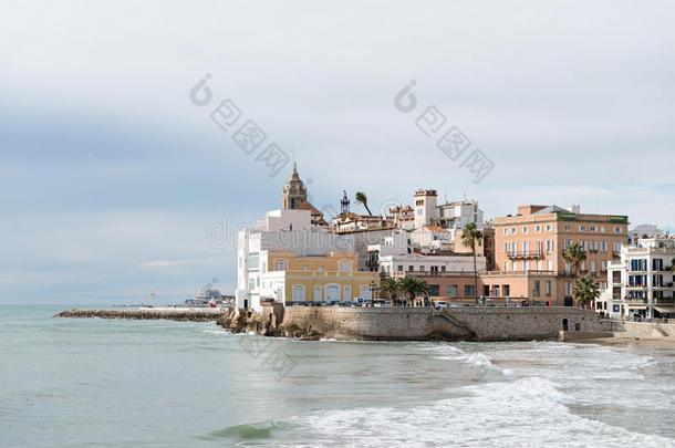 建筑的建筑学巴塞罗那海滩建筑