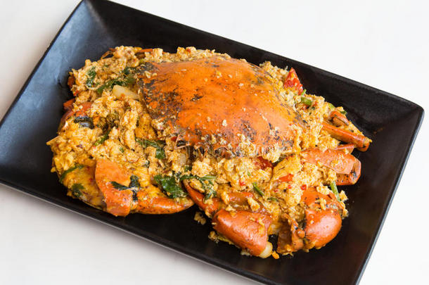 螃蟹-用咖喱粉炒